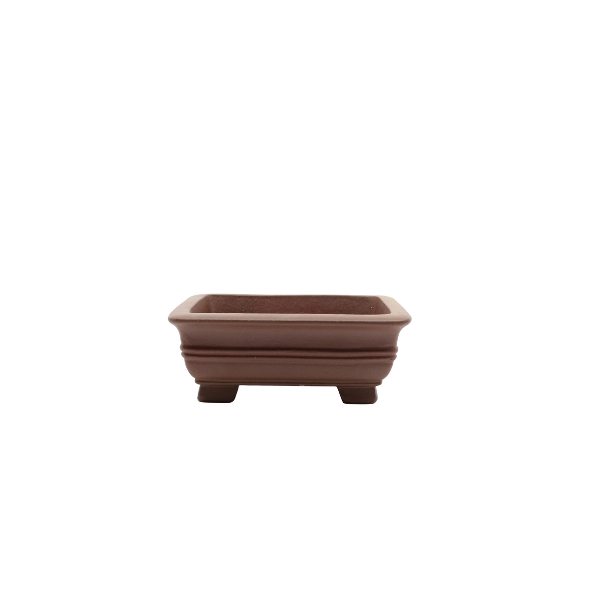 Bonsai pot ongeglazuurd rechthoekig 11cm