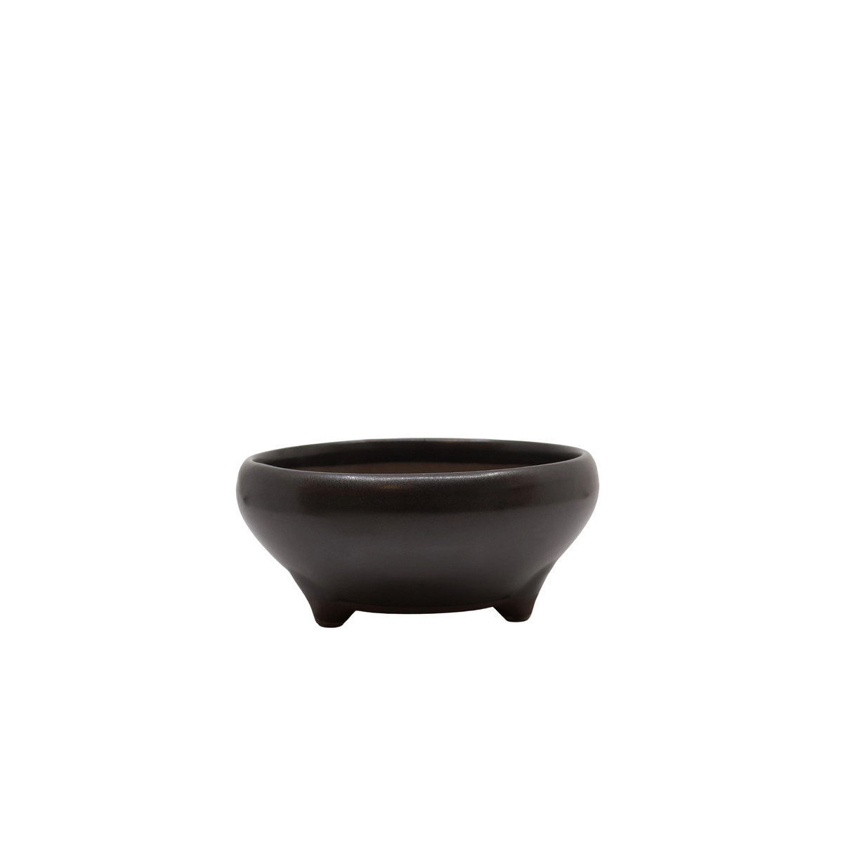 Bonsai pot matte zwart rond 11cm - aantal 10