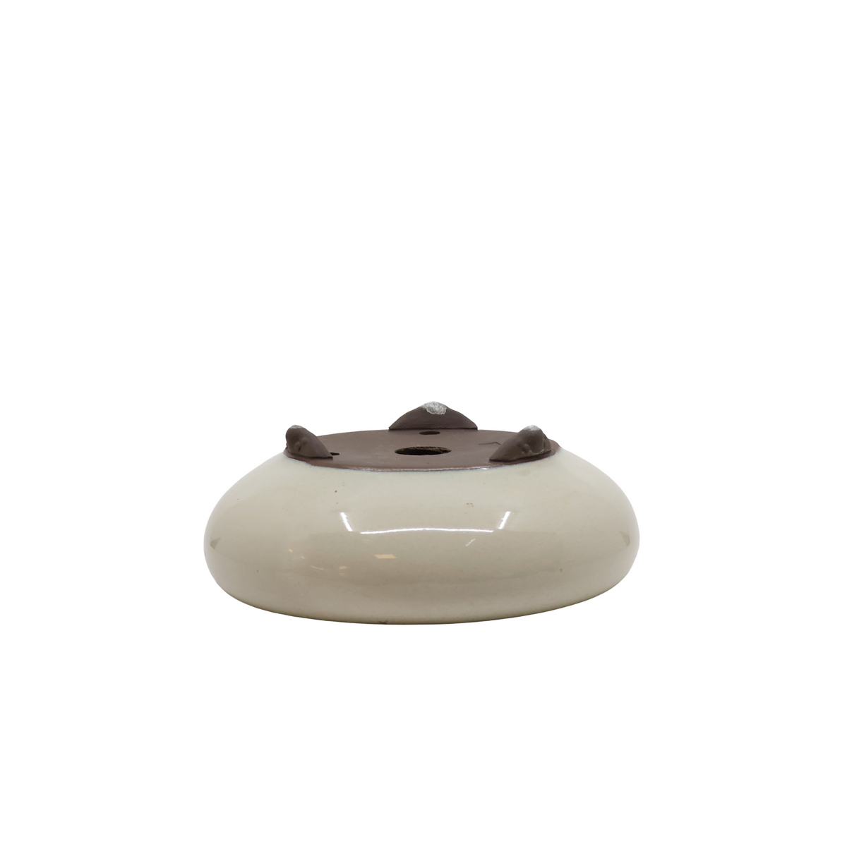 Vaso bonsai crema tondo 16cm