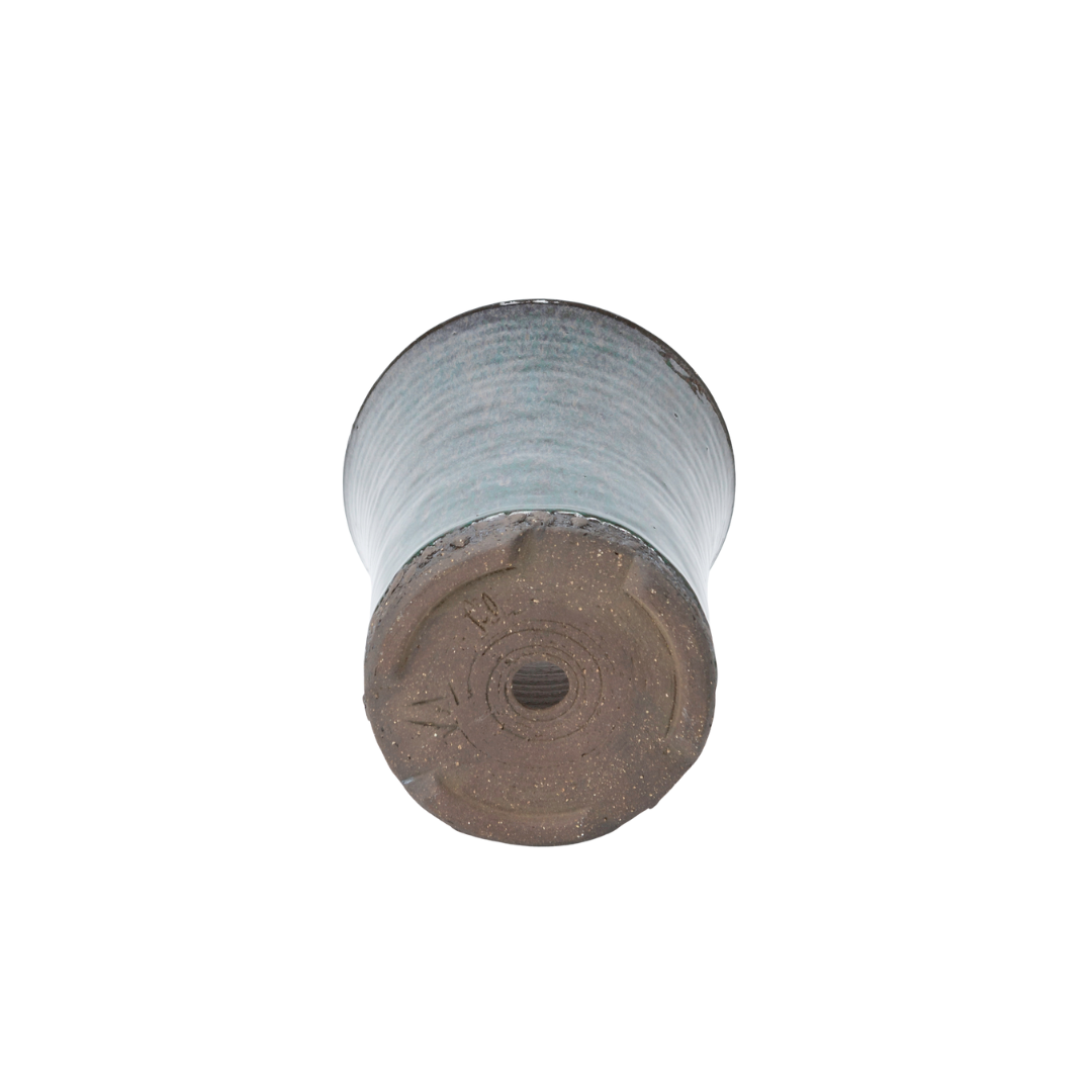 Vaso per bonsai verde marrone rotondo a cascata 15cm, altezza 18,5cm